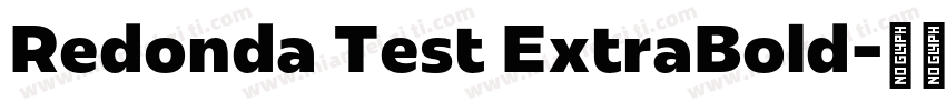 Redonda Test ExtraBold字体转换